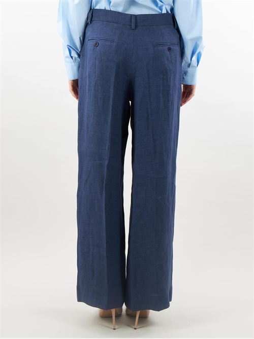 Wide trousers in washed linen Max Mara Weekend MAX MARA WEEKEND | Pants | MALIZIA6